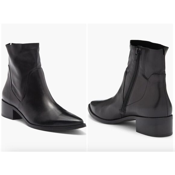 New $495 Paul Green women’s Willow black leather Bootie size 4.5 UK US 7 - Picture 4 of 5